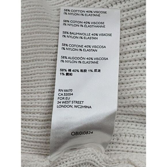 Free people solid gold rib knit mini skirt in ivory size medium - Picture 9 of 9